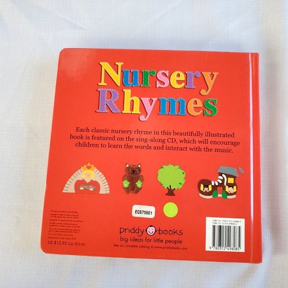 Nursery Rhymes: with a Sing-Along Music CD Children's Board Book 22 Songs Rhymes - Picture 10 of 10